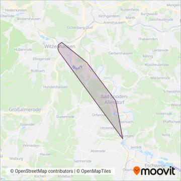 Схема покрытия компании Omnibusbetrieb Sallwey GmbH (Автобус)