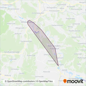 Omnibusbetrieb Sallwey GmbH (Bus) coverage area map