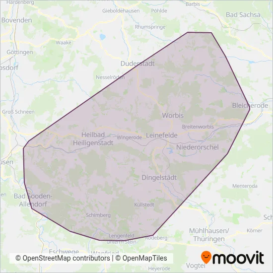 EW Bus GmbH Verbundsgebiet