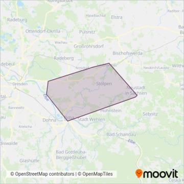 Схема покрытия компании MüllerBusReisen