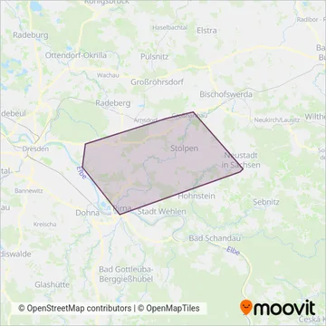 MüllerBusReisen coverage area map