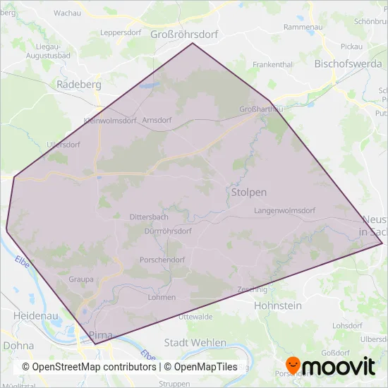 MüllerBusReisen Verbundsgebiet