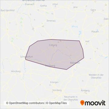 Схема покрытия компании Bus6 (Автобус)
