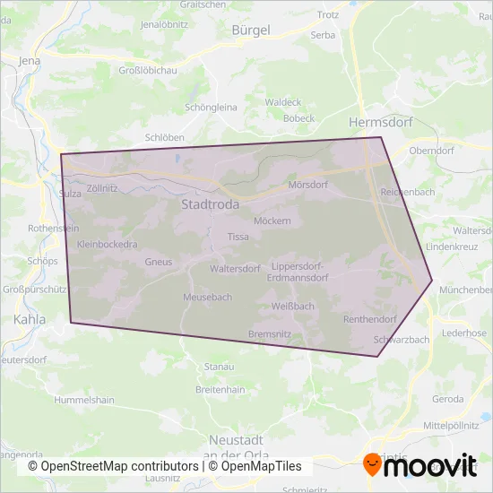 Verkehrsunternehmen Andreas Schröder Verbundsgebiet