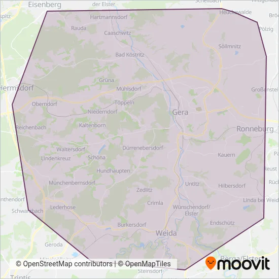 RVG Regionalverkehr Gera Verbundsgebiet