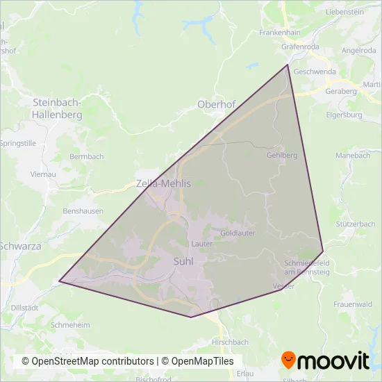SNG Suhl coverage area map