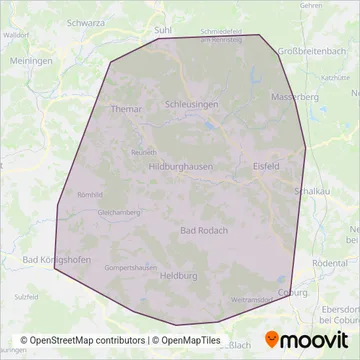 Werrabus coverage area map