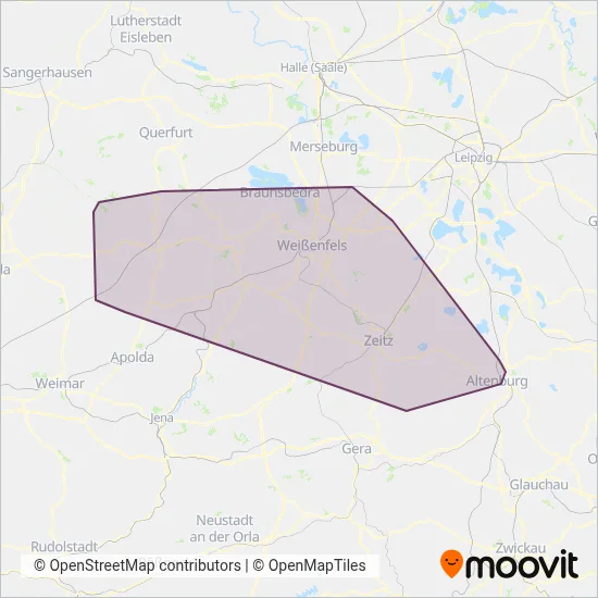 PVG Burgenlandkreis coverage area map