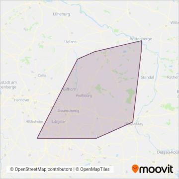 Схема покрытия компании PVGS Altmarkkreis Salzwedel