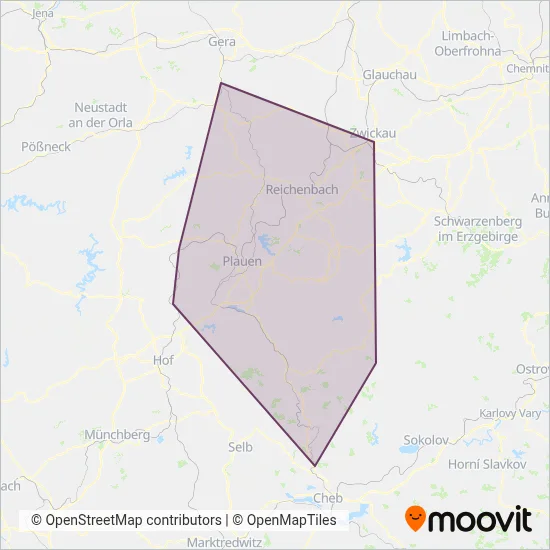 vogtlandbahn - Die Länderbahn GmbH DLB (Bahn) Verbundsgebiet