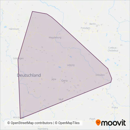 DB Regio AG Südost Verbundsgebiet