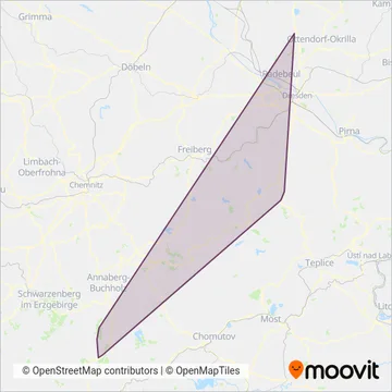SDG Sächsische Dampfeisenbahngesellschaft mbH coverage area map