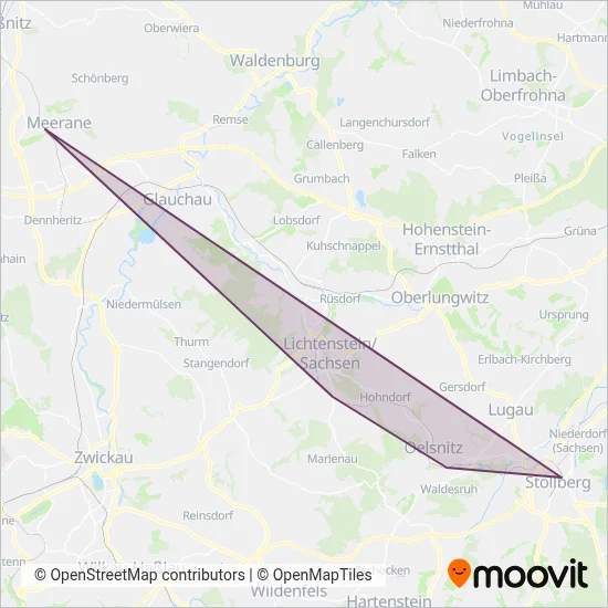 City-Bahn Chemnitz (Bahn) Verbundsgebiet