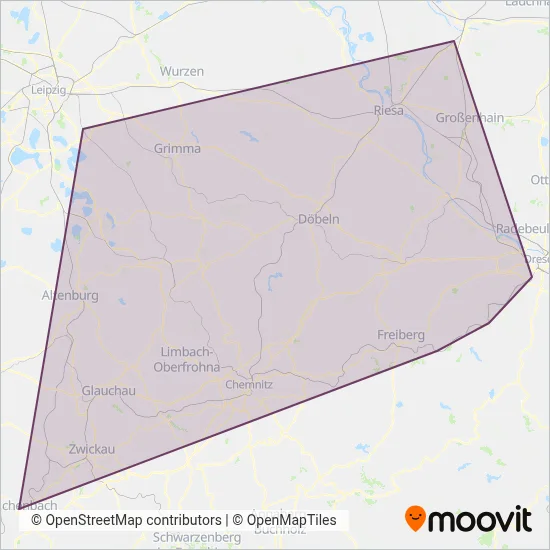 Mitteldeutsche Regiobahn (Bahn) Verbundsgebiet