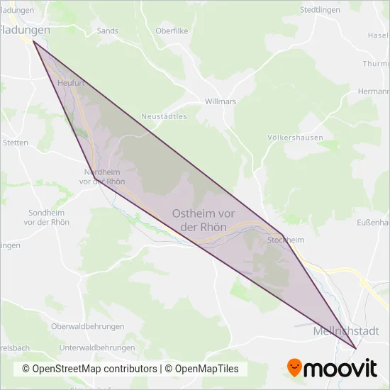 Rhön-Zügle coverage area map