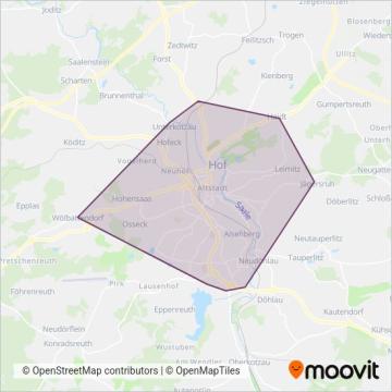 Схема покрытия компании Kein Bereich