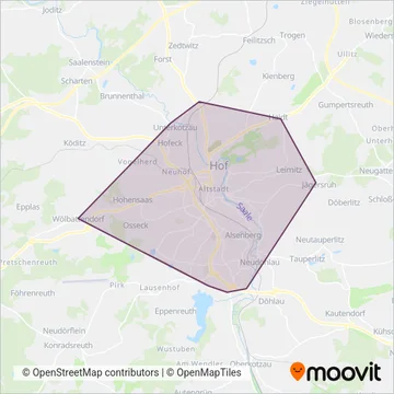 Схема покрытия компании Kein Bereich