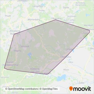 Схема покрытия компании Tschechische Republik (Sonstige)