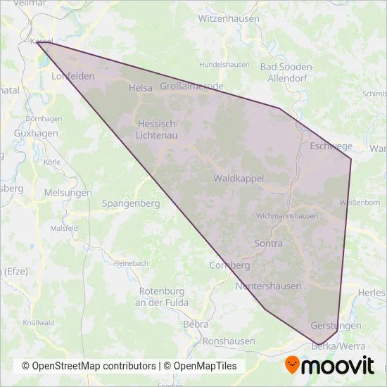 Frölich Linie coverage area map