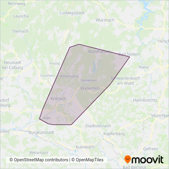 OVF coverage area map