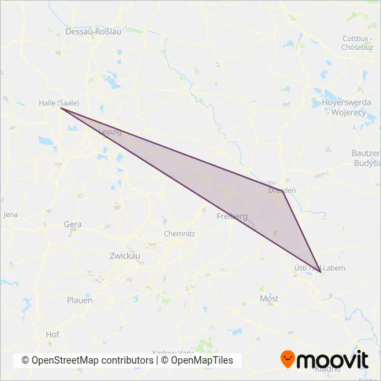 DB Fernverkehr AG (Bus) coverage area map