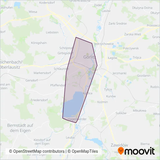 Görlitzer Verkehrsbetriebe (Bus) Verbundsgebiet