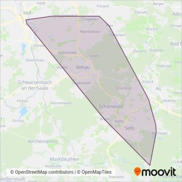 Схема покрытия компании VRE24 Bus Region 1000er Linien