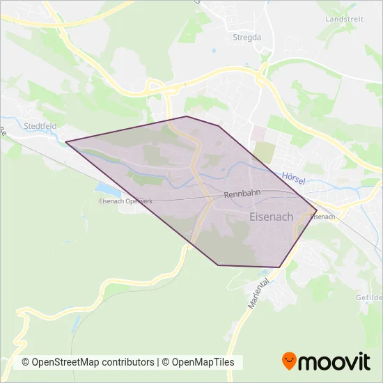 VU Wartburgmobil coverage area map