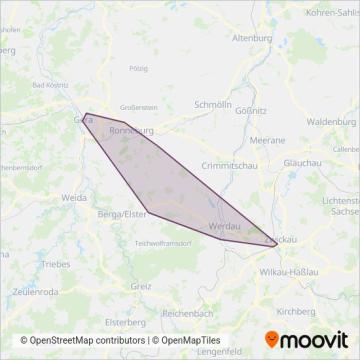 Схема покрытия компании Busbetrieb Piehler GmbH & Co. KG