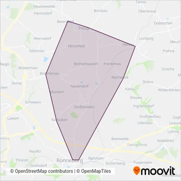 Схема покрытия компании Omnibusbetrieb Herzum