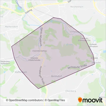 Schülerlinien CVAG coverage area map