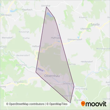 SV Olbernhau coverage area map