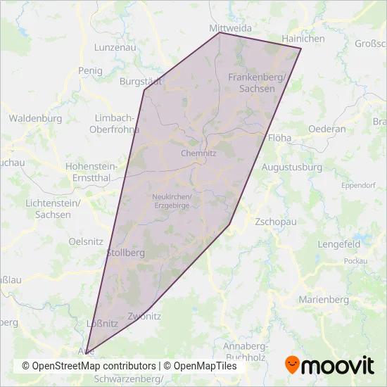 Chemnitzer Modell1 (Bus) Verbundsgebiet