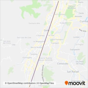 Mapa del área de cobertura de Integración