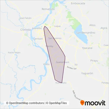 San Jose Obrero S.R.L. coverage area map