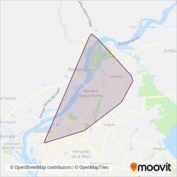 Ximex S.A. coverage area map