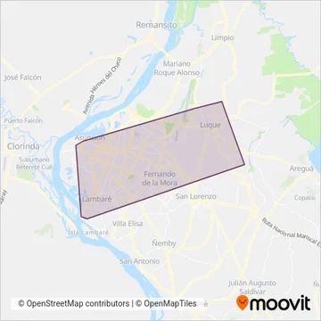 Vanguardia S.A.C.I. coverage area map