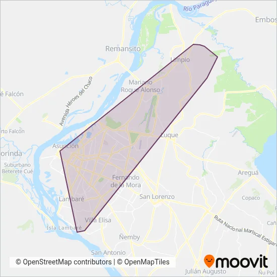TTL S.A. coverage area map