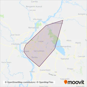 San Isidro S.R.L. coverage area map