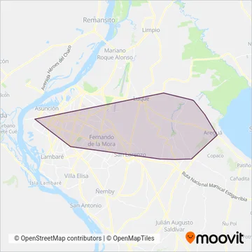 GRUPO BENE S.A. coverage area map