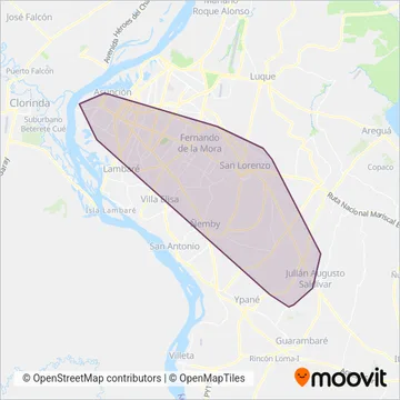 La Sanlorenzana S.A. coverage area map
