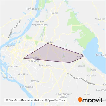Aregueña S.A. coverage area map