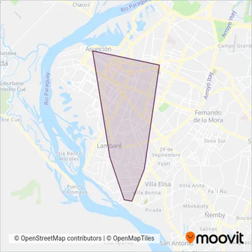 1° De Diciembre S.R.L. coverage area map