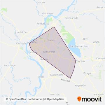 Ñanduti Turismo S.R.L coverage area map