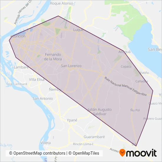 Ñanduti S.A coverage area map