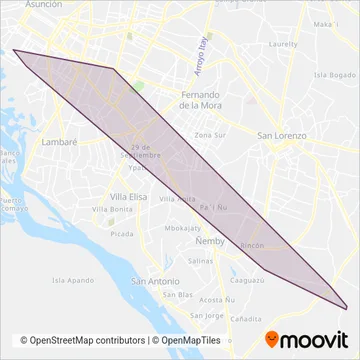La Lomita S.A. coverage area map