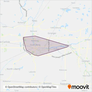 Transpo coverage area map