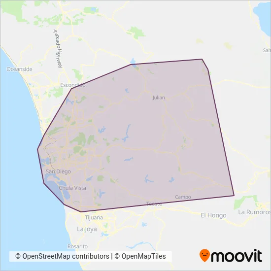SD MTS coverage area map