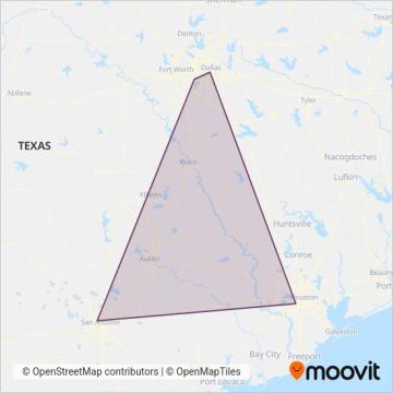 Megabus coverage area map