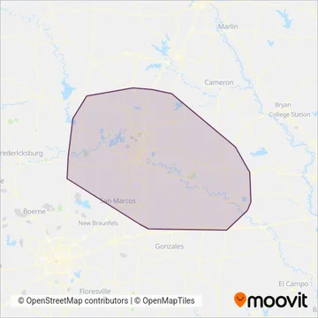 Capital Area Rural Transportation System coverage area map